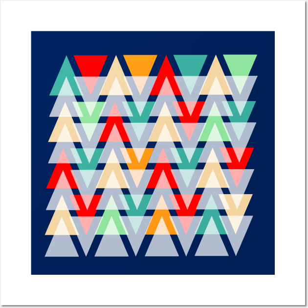 Triangle Geometric Shapes Artwork Wall Art by Digital GraphX